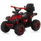 Детска кола за яздене с дръжка ATV червено - черна  - 4