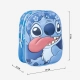 Детска синя раница с 1 отделение за градина 3D Stich  - 3