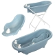 Бебешка вана с оттичане, подложка и стойка 88 cm Nordic Blue  - 1
