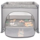 Бебешка сива кошара за игра Play and Relax Grey Adventure  - 7