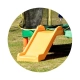 Детски зелен голям батут с пързалка Playground 200см.  - 4