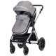 Бебешка сива количка 3в1 с трансформираща седалка Viola Grey  - 6