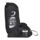 Детски черен стол за кола Falcon Pirate-black  - 5