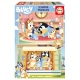 Комплект 2 броя детски занимателни пъзела х 16 части Bluey 