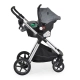 Бебешка сива комбинирана количка 2 в 1 Alina Titanium-Grey  - 9