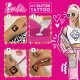 Творчески комплект Barbie Направи си сам блестящи татуировки  - 2