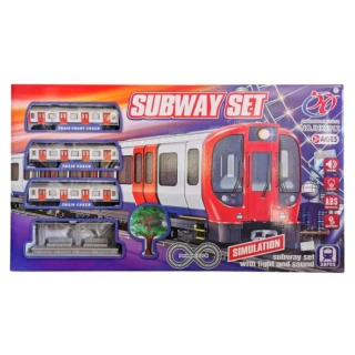 Детска играчка Влак на батерии Subway Set 512 см.
