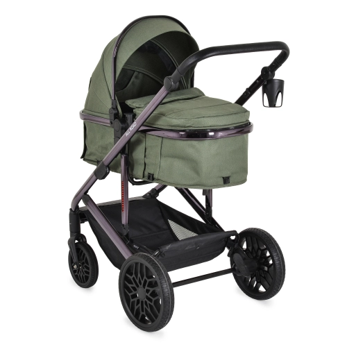 Бебешка стилна комбинирана количка All road Dark-green PAT61594