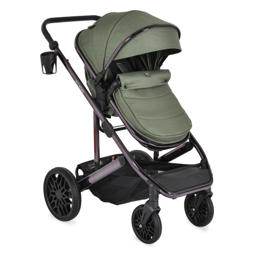 Бебешка стилна комбинирана количка All road Dark-green PAT61594