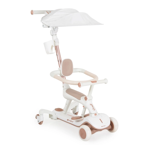 Детска бяла тротинетка с регулируем сенник Cornet 6в1 white PAT61674