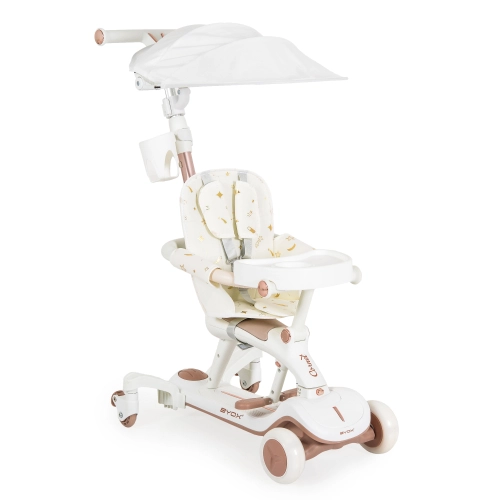 Детска бяла тротинетка с регулируем сенник Cornet 6в1 white PAT61674