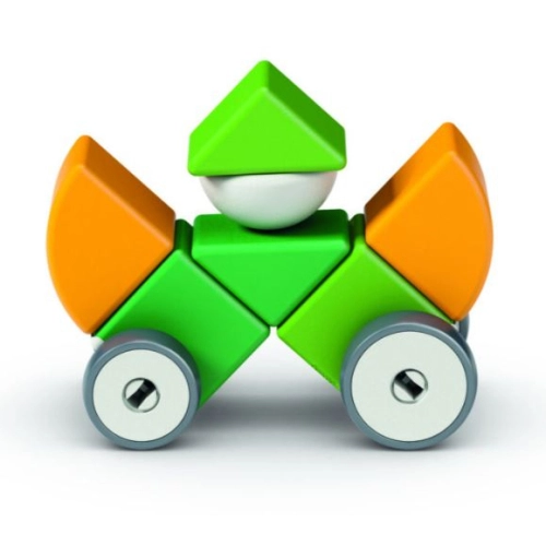 Магнитен конструктор Magicube 4 форми и колела 13 части PAT61766