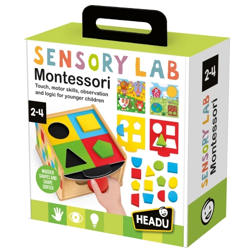Детски образователен сет Montessori Сензорна лаборатория PAT61810 Детски образователен сет Montessori Сензорна лаборатория PAT61810