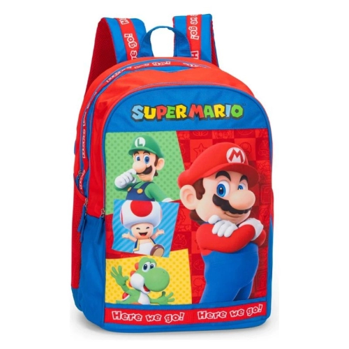 Ученическа детска раница Super Mario Red/Blue PAT61814