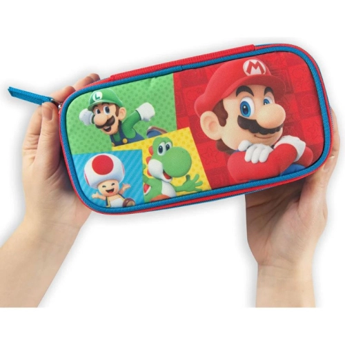 Празен ученически детски овален несесер Super Mario Red/Blue PAT61817