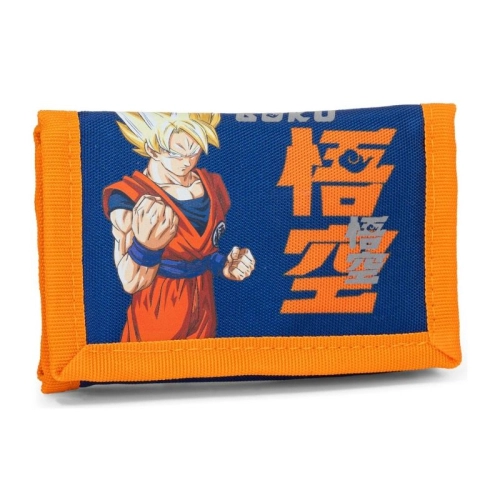 Детски портфейл с велкро DragonBall Goku Blue/Orange PAT61823
