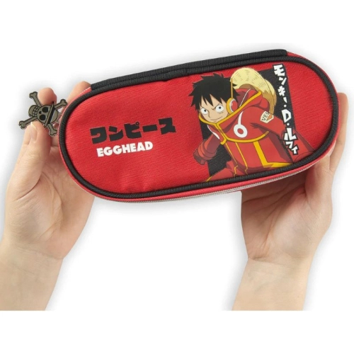 Червен ученически овален детски несесер One Piece Red PAT61826