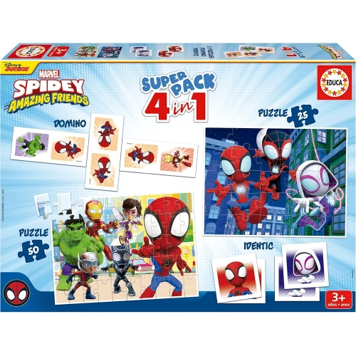 Детски игрален комплект Домино, Мемори и 2 пъзела  PAT62895
