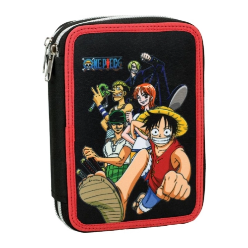 Детски пълен ученически несесер с две отделения One Piece PAT62918