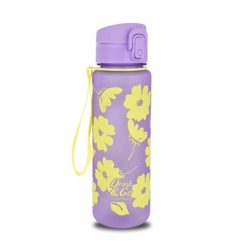 Детска лилава бутилка за вода Brisk 600ml Flores Lila PAT62933