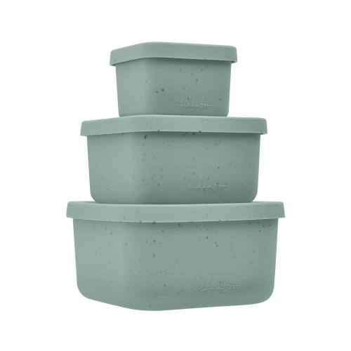 Сет кутии за детска храна 3 бр Platinum Silicone Sage PAT63062