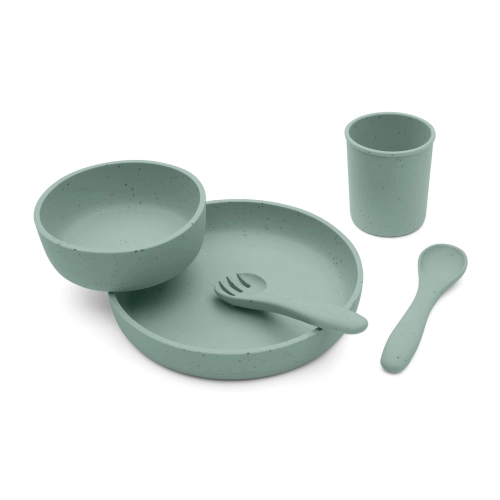 Детски сет за хранене 5 части Platinum Silicone Sage PAT63063