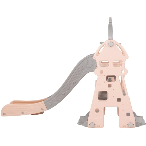 Детска розова пързалка 3 в 1 С люлка и кош за топка PAT63135