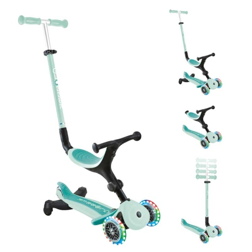 Детска сгъваема тротинетка Go Up Active Lights 360° Ментова PAT63205