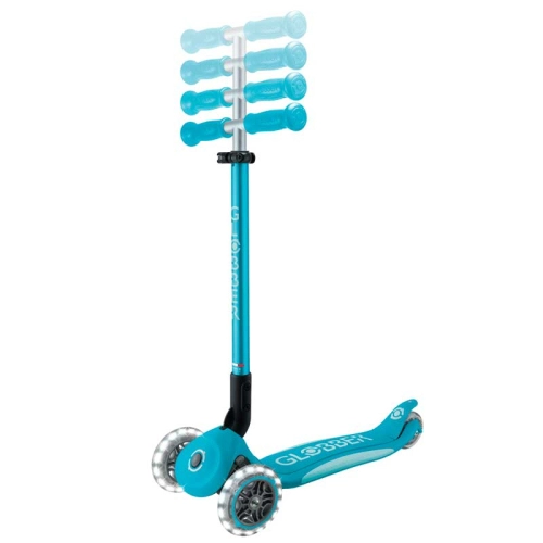 Сгъваема тротинетка със светещи колела Elite Lights Аква PAT63206