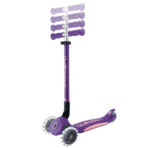Лилава сгъваема тротинетка със светещи колела Elite Lights PAT63207