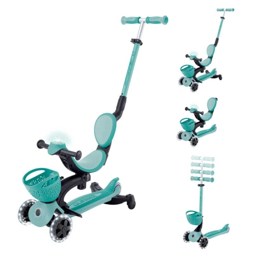 Детска тротинетка 5в1 Baby Learn 360° Flash Lights Мента PAT63209