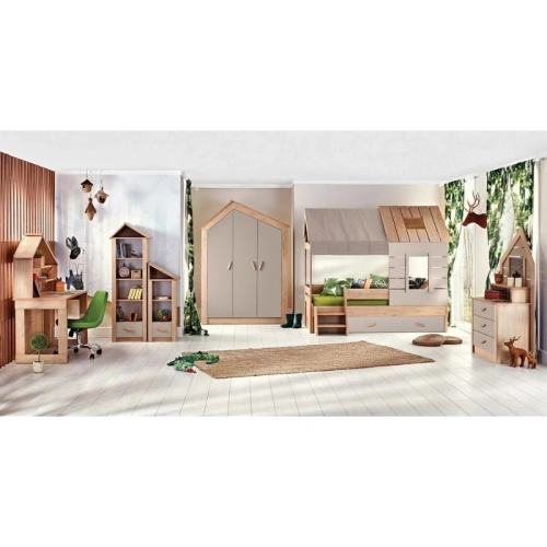 Детско легло Монтесори с подматрачна рамка My House 90x200см PAT63261 Детско легло Монтесори с подматрачна рамка My House 90x200см PAT63261