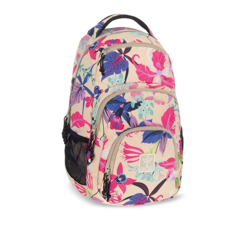 Детска ученическа раница с 1 отделение AU-2 Beach Flowers PAT63392