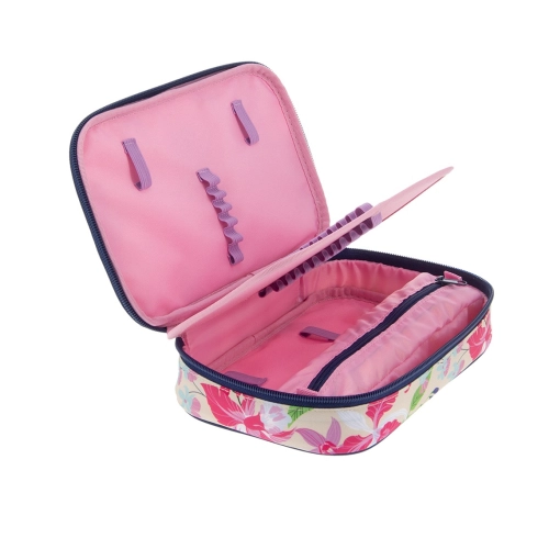 Детски ученически несесер с 1 цип на 2 нива Beach Flowers PAT63396