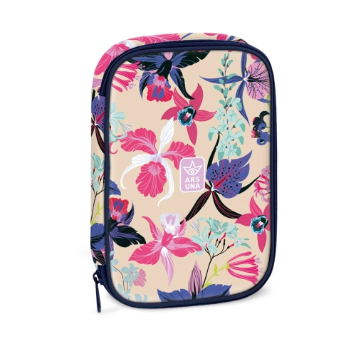 Детски ученически несесер с 1 цип на 2 нива Beach Flowers PAT63396
