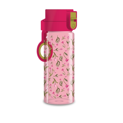 Розова детска бутилка за вода 475 ml Pink tulips (5479) 25 PAT63420