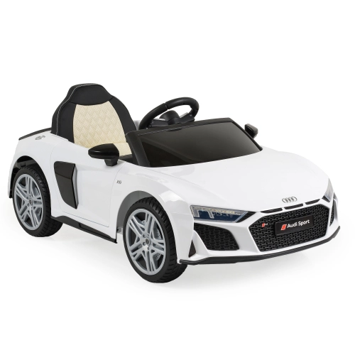 Детска бяла акумулаторна кола със светлини Audi R8 Spyder PAT63501 Детска бяла акумулаторна кола със светлини Audi R8 Spyder PAT63501