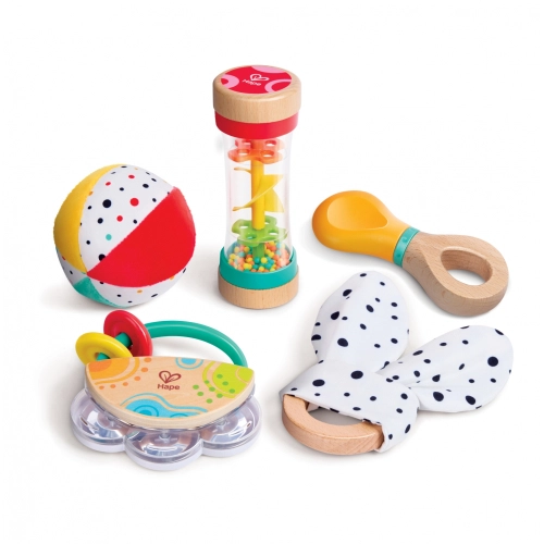 Комплект бебешки играчки 5 в 1 сензорни играчки PAT63505
