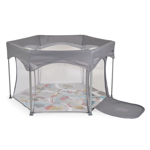 Бебешка сива шестоъгълна кошара за игра Playbox PAT63543