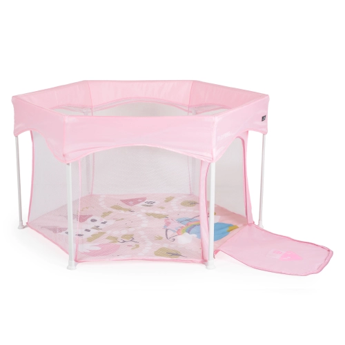 Бебешка розова шестоъгълна кошара за игра Playbox PAT63544