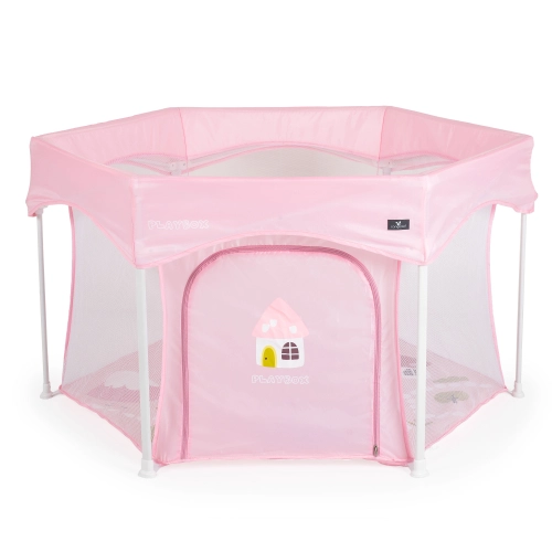 Бебешка розова шестоъгълна кошара за игра Playbox PAT63544