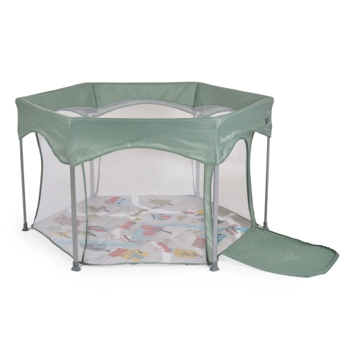 Бебешка зелена шестоъгълна кошара за игра Playbox PAT63545