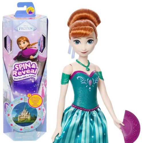 Детска Кукла Disney Frozen Anna Spin & Reveal с аксесоари PAT63556