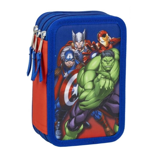 Ученически несесер с три отделения и съдържание Avengers PAT63609