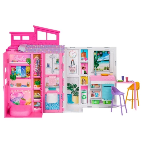 Детска къща за кукли Barbie Getaway House с 11 аксесоара PAT63705