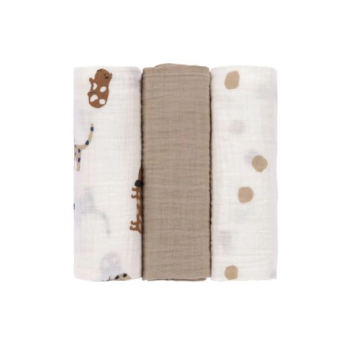 Сет бебешки пелени Swaddle & Burp Little Mateys royal blue PAT63737