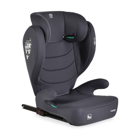 Детски стол за кола i-Race 100-150см Stone-gray PAT63854
