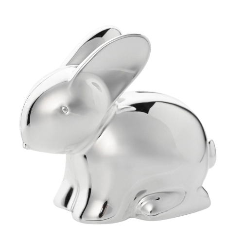 Подаръчна посребрена касичка зайче - Rabbit PAT63882