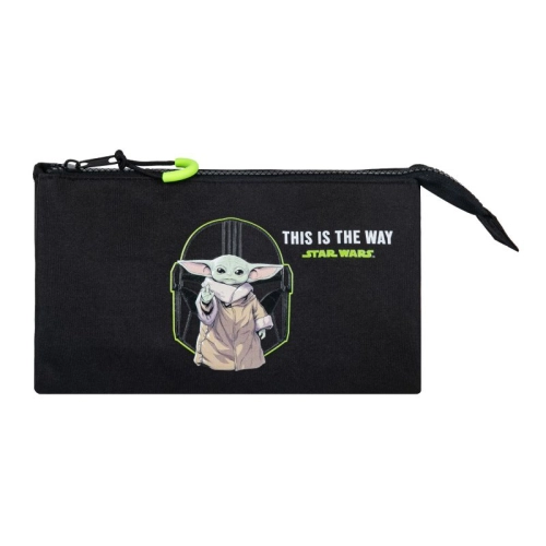 Детски черен ученически несесер Baby Yoda Shield Protection PAT64023