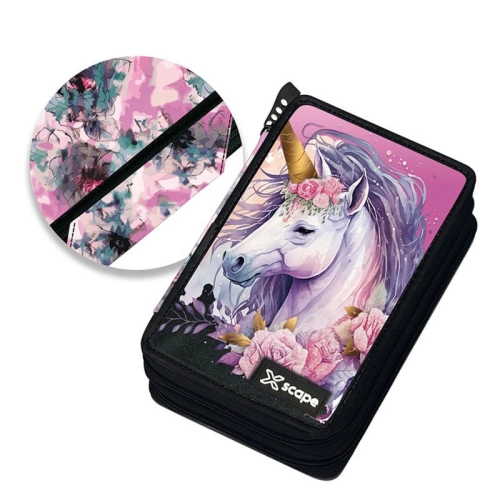 Ученически детски несесер със съдържание Xscape Unicorn PAT64086